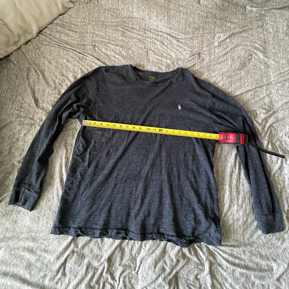 Polo Long Sleeve Tee (Gray)